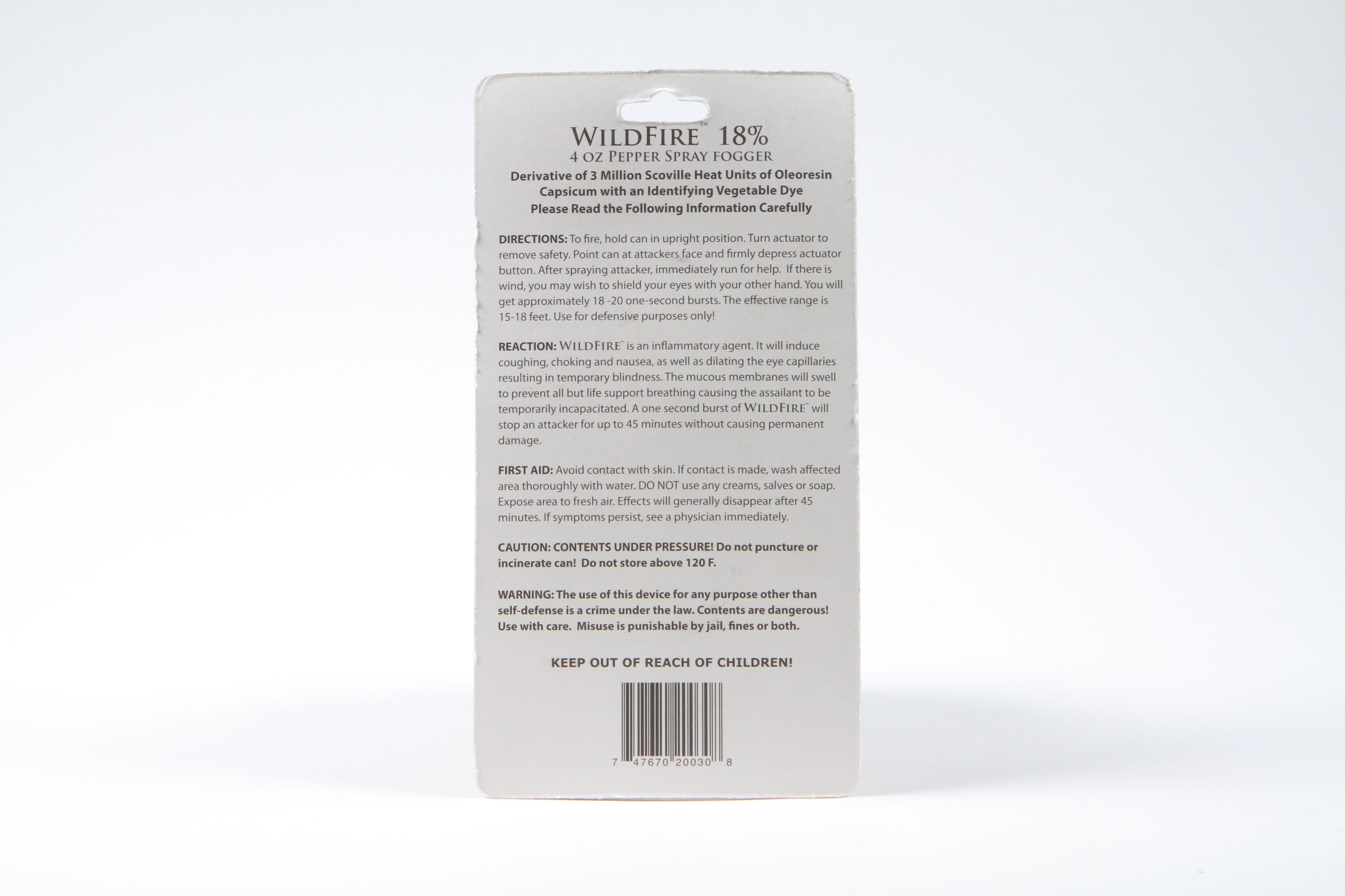 4oz Wildfire Pepper Spray TEXAS ATROXX