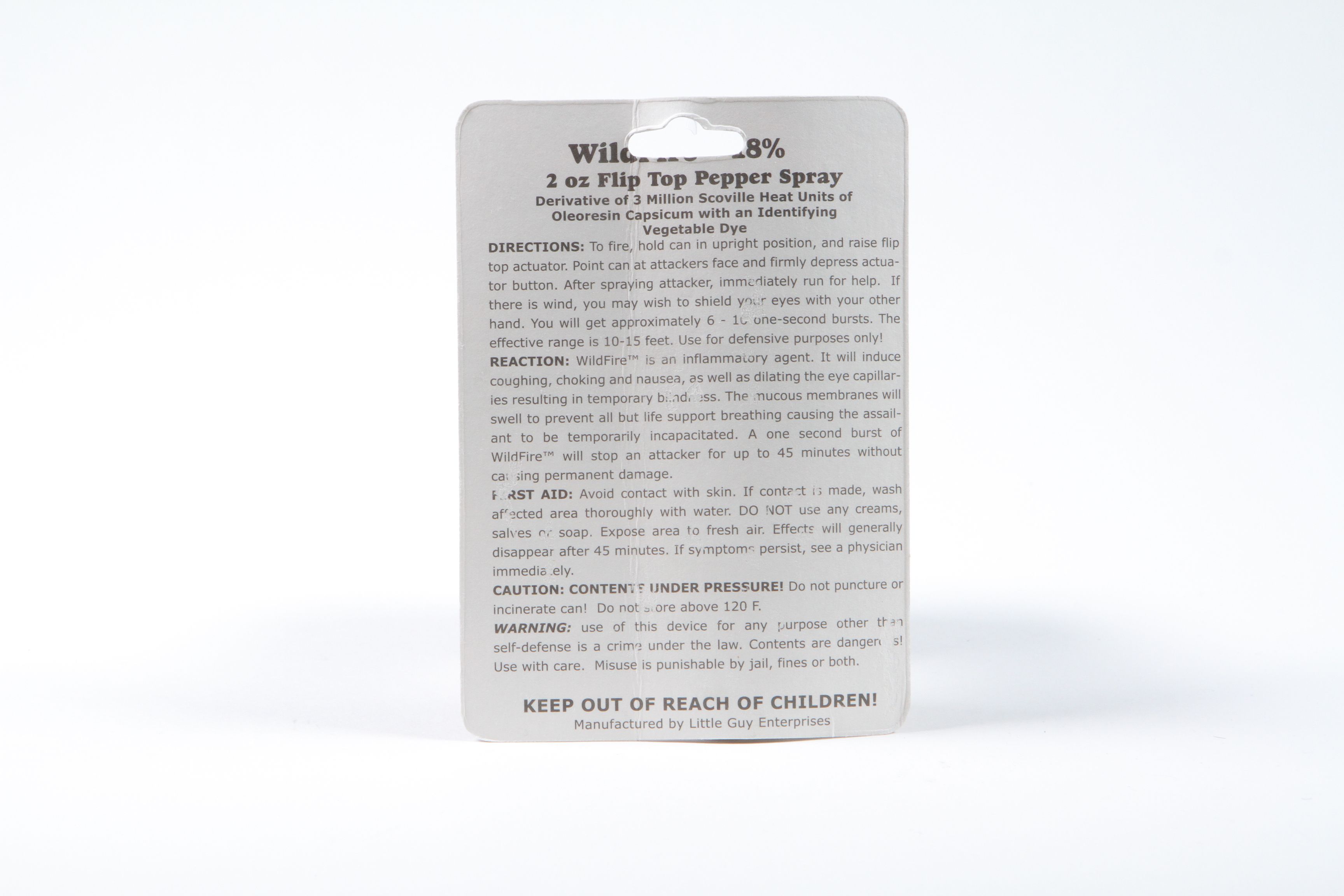 Wildfire 2 OZ 18 OC Pepper Spray TEXAS ATROXX